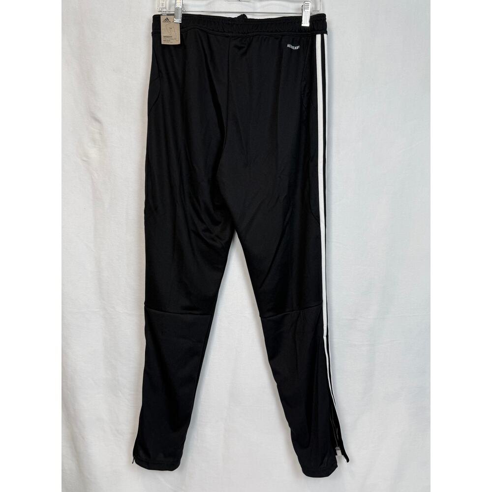 NWT Adidas Tiro Soccer Track Pants Men M Black White Tapered New - Picture 2 of 8